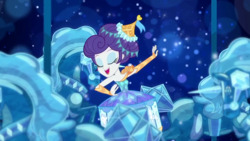 Size: 1280x720 | Tagged: safe, screencap, rarity, better together, equestria girls, the other side, carousel dress, solo