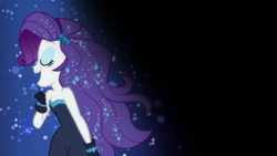 Size: 1280x720 | Tagged: safe, screencap, rarity, better together, equestria girls, the other side, bare shoulders, singing, sleeveless, solo, strapless