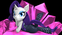 Size: 1920x1080 | Tagged: safe, artist:argos90, rarity, pony, unicorn, equestria girls, the other side, 3d, adorasexy, crystal, cute, equestria girls ponified, looking at you, plot, ponified, sexy, simple background, solo