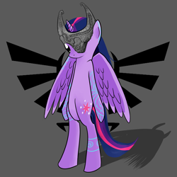 Size: 4960x4960 | Tagged: safe, artist:kiwifingers, derpibooru import, twilight sparkle, twilight sparkle (alicorn), alicorn, pony, absurd resolution, female, fused shadow, mare, midna, midna sparkle, pun, the legend of zelda, the legend of zelda: twilight princess, visual pun