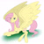 Size: 1708x1705 | Tagged: safe, artist:twigpony, fluttershy, pegasus, pony, large wings, looking at you, solo, underhoof