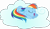 Size: 3218x1864 | Tagged: safe, artist:intbrony, derpibooru import, rainbow dash, pegasus, pony, the cutie pox, .svg available, cloud, comfy, cute, dashabetes, eyes closed, female, floppy ears, mare, nap, open mouth, prone, simple background, sleeping, smiling, snoring, solo, transparent background, vector