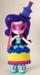 Size: 963x1785 | Tagged: safe, artist:whatthehell!?, rarity, equestria girls, bracelet, carousel dress, clothes, doll, equestria girls minis, hat, irl, jewelry, lantern, mask, merchandise, photo, skirt, theme park, toy