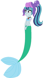 Size: 425x759 | Tagged: safe, artist:selenaede, artist:user15432, sonata dusk, mermaid, octopus, equestria girls, rainbow rocks, barely eqg related, base used, cala maria, clothes, crossover, cuphead, fins, hasbro, hasbro studios, jewelry, mermaid tail, mermaidized, necklace, pendant, seashell bra, species swap, studio mdhr, tail