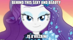 Size: 888x499 | Tagged: safe, edit, edited screencap, screencap, rarity, equestria girls, equestria girls series, the other side, beautiful, grammar error, image macro, looking at you, meme, text