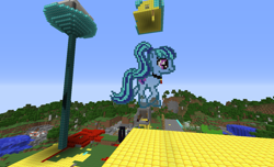 Size: 1280x778 | Tagged: safe, sonata dusk, game screencap, minecraft, minecraft pixel art, pixel art