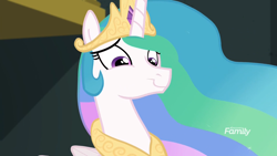 Size: 1920x1080 | Tagged: safe, screencap, princess celestia, alicorn, pony, better together, equestria girls, forgotten friendship, faic, mischievous, playful, sillestia, silly, solo