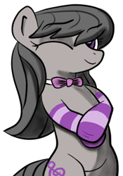 Size: 283x404 | Tagged: safe, artist:dexcar, octavia melody, earth pony, pony, clothes, socks, solo, striped socks, wink