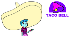 Size: 1908x958 | Tagged: safe, artist:samueljcollins1990, sonata dusk, equestria girls, rainbow rocks, food, sombrero, sonataco, taco, taco bell