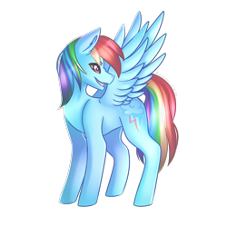 Size: 2200x2200 | Tagged: safe, artist:kurochhi, derpibooru import, rainbow dash, pegasus, pony, high res, simple background, solo, transparent background