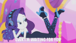 Size: 1200x675 | Tagged: safe, artist:dwk, edit, edited screencap, screencap, rarity, equestria girls, equestria girls series, the other side, adorasexy, animated, beautiful, bodysuit, clothes, cute, gif, gloves, headphones, high heels, jewelry, legs, legs in air, lidded eyes, sexy, shoes, solo, stupid sexy rarity, unitard