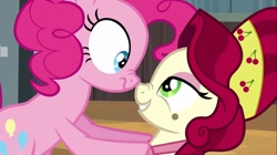 Size: 1100x618 | Tagged: safe, screencap, cherry jubilee, pinkie pie, pony, party pooped, out of context