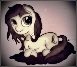 Size: 602x524 | Tagged: safe, artist:zoekleinman, octavia melody, earth pony, pony, filly, solo, younger