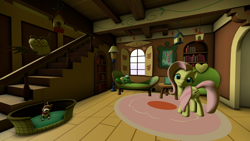 Size: 7680x4320 | Tagged: safe, artist:syncedsart, derpibooru import, fluttershy, owlowiscious, tank, winona, pegasus, pony, 3d, absurd resolution, animal, downloadable, pets, source filmmaker, wallpaper