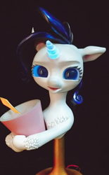 Size: 808x1304 | Tagged: safe, rarity, pony, unicorn, female, hoof hold, hooves, horn, irl, mare, open mouth, photo, solo