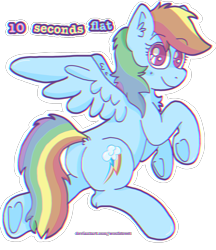 Size: 2429x2817 | Tagged: safe, artist:woofstreet, derpibooru import, rainbow dash, pegasus, pony, 10 seconds flat, butt, chest fluff, cute, dashabetes, ear fluff, female, high res, leg fluff, looking at you, looking back, looking back at you, mare, no pupils, outline, plot, simple background, solo, transparent background
