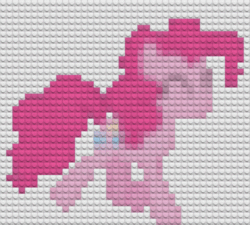 Size: 450x405 | Tagged: safe, artist:theanimefanz, derpibooru exclusive, pinkie pie, earth pony, pony, lego, mosaic