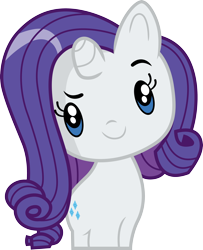 Size: 3000x3698 | Tagged: safe, artist:cloudyglow, rarity, pony, unicorn, chibi, cute, cutie mark crew, raribetes, simple background, solo, toy, transparent background