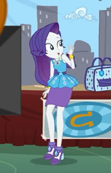 Size: 343x536 | Tagged: safe, screencap, rarity, best trends forever, better together, equestria girls, bag, clothes, cropped, female, geode of shielding, high heels, pencil skirt, shoes, skirt, solo