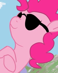 Size: 729x909 | Tagged: safe, artist:steadygait, pinkie pie, earth pony, pony, newbie artist training grounds, solo, sunglasses