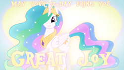 Size: 640x362 | Tagged: safe, artist:illumnious, artist:sailortrekkie92, artist:vixeria, edit, princess celestia, alicorn, pony, female, holiday, mare, phoxo, solo, valentine, valentine's day