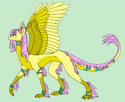 Size: 3000x2461 | Tagged: safe, artist:lyraalluse, fluttershy, dragon, armband, dragonified, solo, species swap, wristband