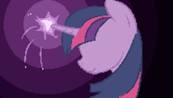 Size: 1920x1080 | Tagged: safe, artist:saphire-systrine, derpibooru exclusive, derpibooru import, twilight sparkle, pony, bust, magic, pixel art, portrait, profile, solo, wallpaper