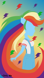 Size: 1500x2669 | Tagged: safe, artist:onlymeequestrian, derpibooru import, rainbow dash, equestria girls, solo, wallpaper