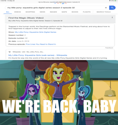 Size: 1280x1355 | Tagged: safe, edit, screencap, adagio dazzle, aria blaze, sonata dusk, better together, equestria girls, find the magic, rainbow rocks, gem, it's happening, official, siren gem, the dazzlings, the dazzlings have returned