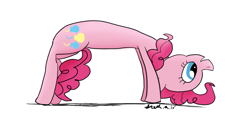 Size: 1020x480 | Tagged: safe, artist:coolpurpledudette, pinkie pie, earth pony, pony, bad anatomy, newbie artist training grounds, solo