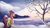 Size: 2000x1127 | Tagged: safe, artist:camyllea, fluttershy, pegasus, pony, earmuffs, lake, mountain, raised hoof, scenery, snow, snowfall, solo, walking, winter