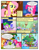 Size: 612x792 | Tagged: safe, artist:newbiespud, derpibooru import, edit, edited screencap, screencap, applejack, fluttershy, pinkie pie, rainbow dash, rarity, spike, twilight sparkle, unicorn twilight, dragon, earth pony, pegasus, pony, unicorn, comic:friendship is dragons, the return of harmony, big crown thingy, chocolate, chocolate milk, cloud, comic, dialogue, element of generosity, element of kindness, element of laughter, element of loyalty, element of magic, female, flying, golden oaks library, jewelry, male, mane seven, mane six, mare, milk, regalia, screencap comic, slit eyes