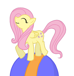 Size: 1199x1232 | Tagged: safe, artist:arctic-lux, fluttershy, pegasus, pony, ball, simple background, solo, transparent background, vector