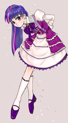 Size: 800x1444 | Tagged: safe, artist:han_hyui, derpibooru import, twilight sparkle, human, humanized, pixiv, solo