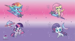 Size: 1945x1081 | Tagged: safe, derpibooru import, fluttershy, rainbow dash, rarity, twilight sparkle, twilight sparkle (alicorn), alicorn, pegasus, pony, unicorn, my little pony: pony life, official, wallpaper