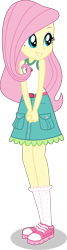 Size: 1618x6000 | Tagged: safe, artist:limedazzle, fluttershy, equestria girls, legend of everfree, absurd resolution, clothes, cute, female, hands together, shorts, shyabetes, simple background, smiling, solo, transparent background, vector