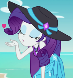 Size: 886x945 | Tagged: safe, screencap, rarity, better together, equestria girls, forgotten friendship, adorasexy, bikini, clothes, cropped, cute, geode of shielding, heart, raribetes, sexy, solo, swimsuit