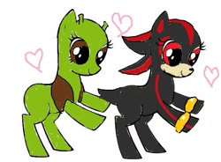 Size: 725x533 | Tagged: safe, ogre, troll, crack shipping, ponified, shadow the hedgehog, shipping, shrek, shrekdow, sonic the hedgehog (series), trollfic, trollpic