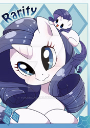 Size: 400x569 | Tagged: safe, artist:yukandasama, rarity, pony, unicorn, chibi, cute, female, mare, obtrusive watermark, raribetes, watermark