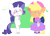 Size: 810x591 | Tagged: source needed, safe, artist:typhwosion, applejack, rarity, earth pony, pony, unicorn, clothes, simple background, transparent background