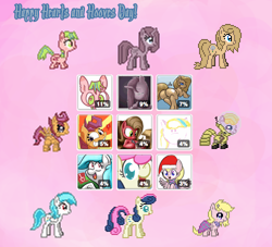 Size: 500x454 | Tagged: safe, artist:slavedemorto, bon bon, scootaloo, sweetie drops, oc, oc:love letters