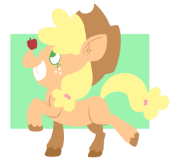 Size: 679x631 | Tagged: safe, artist:typhwosion, applejack, earth pony, pony, simple background, solo, transparent background, unshorn fetlocks