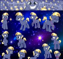 Size: 5100x4800 | Tagged: safe, artist:huntercwalls, derpibooru import, star tracker, once upon a zeppelin, absurd resolution, banner, best pony, stars, wallpaper