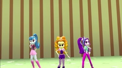 Size: 1024x575 | Tagged: safe, artist:undeadponysoldier, adagio dazzle, aria blaze, sonata dusk, equestria girls, rainbow rocks, 3d, female, gmod, looking at you, pigtails, ponytail, the dazzlings, trio