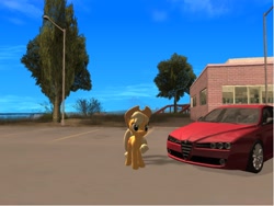 Size: 1282x962 | Tagged: safe, artist:juanjo_belic, applejack, earth pony, pony, 3d, grand theft auto, gta san andreas