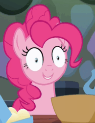 Size: 286x369 | Tagged: safe, screencap, pinkie pie, pony, brainwashing, mind control, reaction image, solo