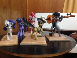 Size: 3264x2448 | Tagged: safe, artist:mlpony46, derpibooru import, daring do, octavia melody, pinkie pie, rarity, twilight sparkle, earth pony, pony, too many pinkie pies, cello, fingers, irl, musical instrument, photo, plot, sculpture