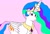 Size: 2284x1572 | Tagged: safe, artist:mister-moh, princess celestia, alicorn, pony, drawing, female, horn, looking at you, mare, multicolored mane, solo, white coat