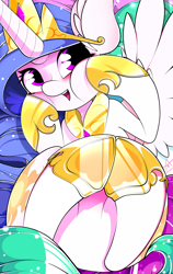 Size: 2893x4592 | Tagged: safe, artist:ahekao, princess celestia, alicorn, pony, cute, ear fluff, female, mare, solo, squishy cheeks