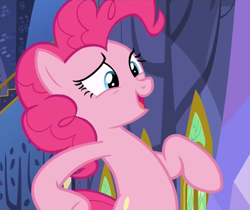 Size: 568x477 | Tagged: safe, screencap, pinkie pie, pony, every little thing she does, solo
